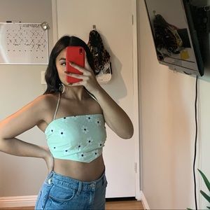 PRINCESS POLLY TIE HALTER TOP